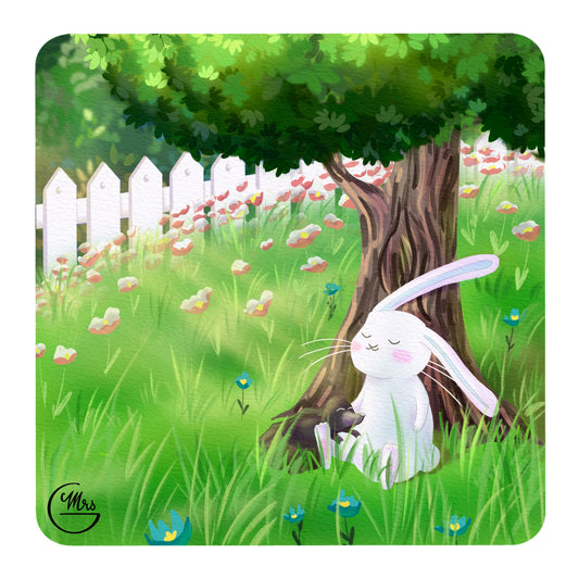 5 cartes postales sur le thème de Lapinou: Lot F-Mrs G Illustration