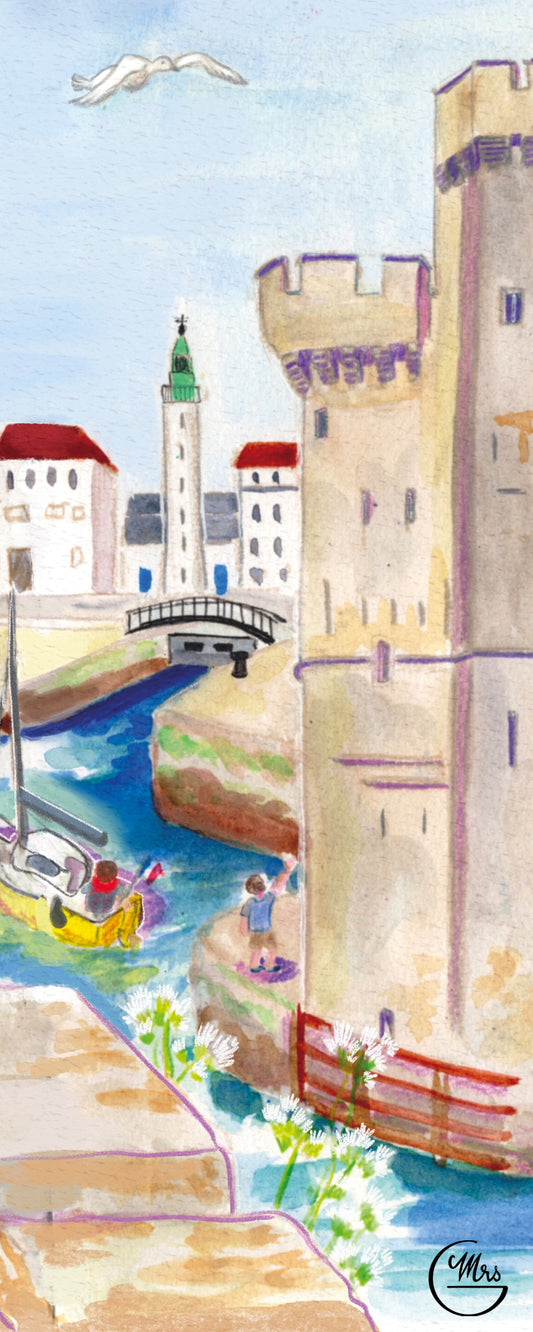 5 marque-pages sur le thème de la Charente-Maritime: Lot N-Mrs G Illustration