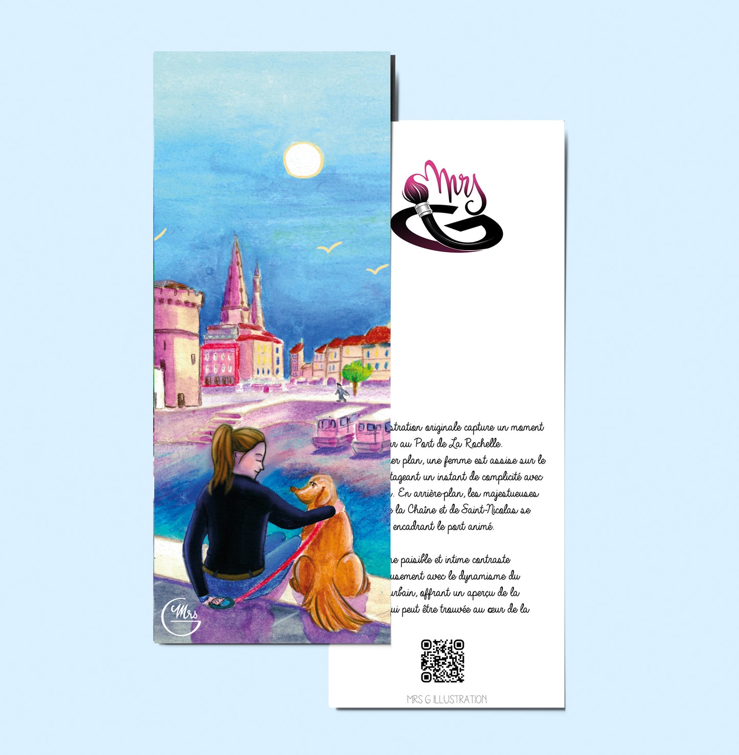 Pause tendresse au Port de La Rochelle-Mrs G Illustration