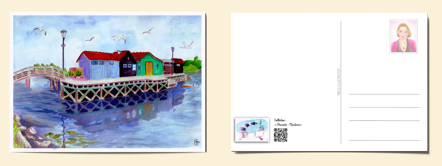 Port des Salines : trésor de l'Île d'Oléron-Mrs G Illustration