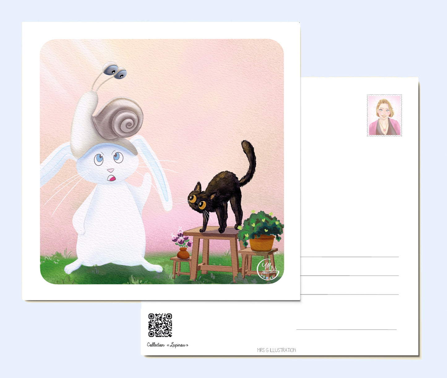 Carte postale. Mais que fait Escargot?