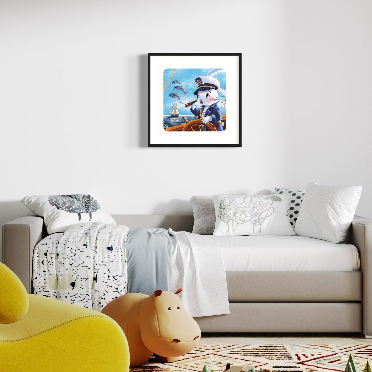 Poster. Lapinou marin : dauphins et découvertes en pleine mer !