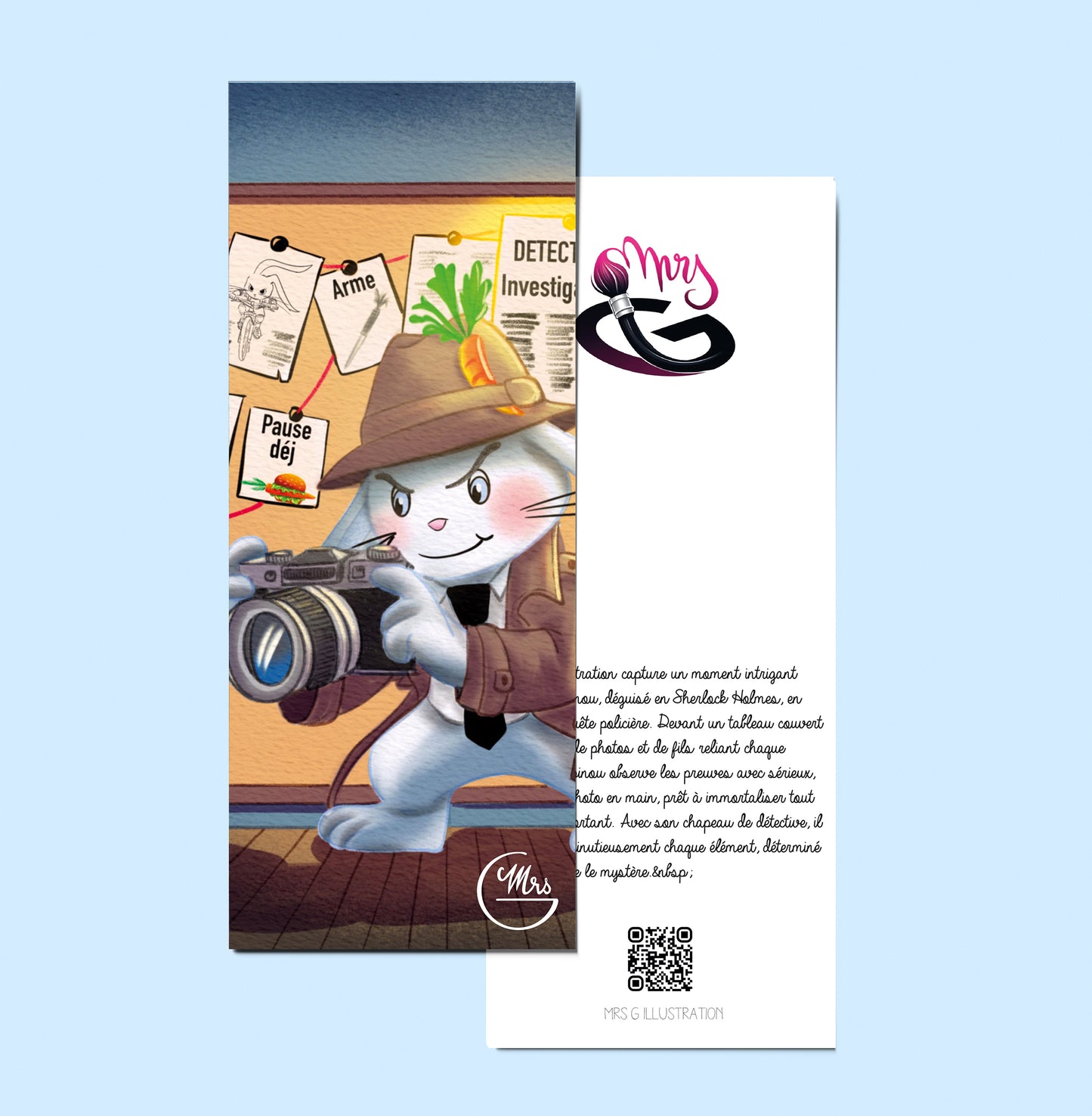 Marque page. Lapinou Holmes : sur la piste des mystères !