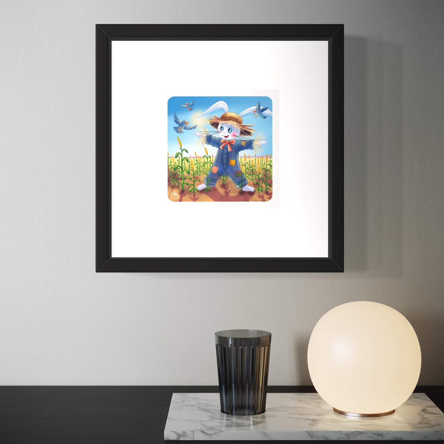 Poster. Lapinou épouvantail : des oiseaux pas si effrayés !