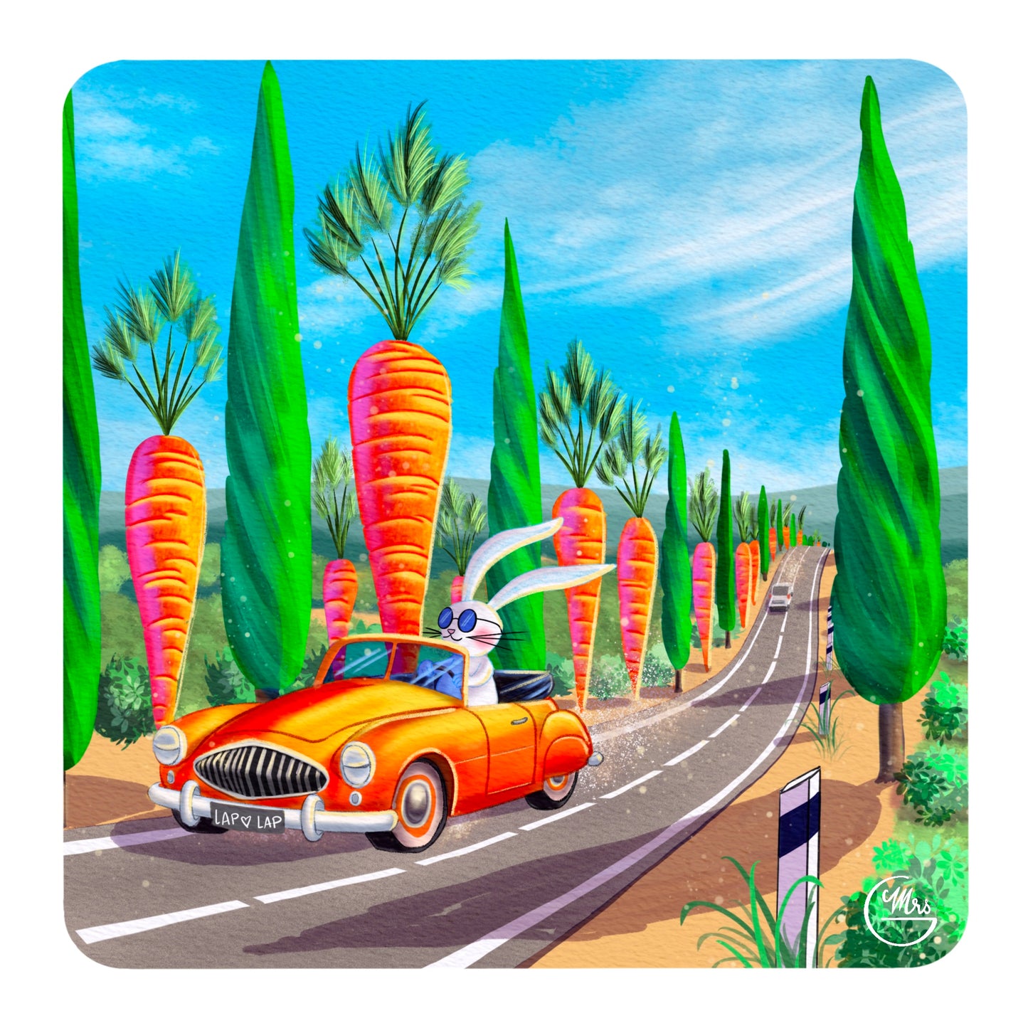 Cache-cou avec illustration de Lapinou à choisir (buff)