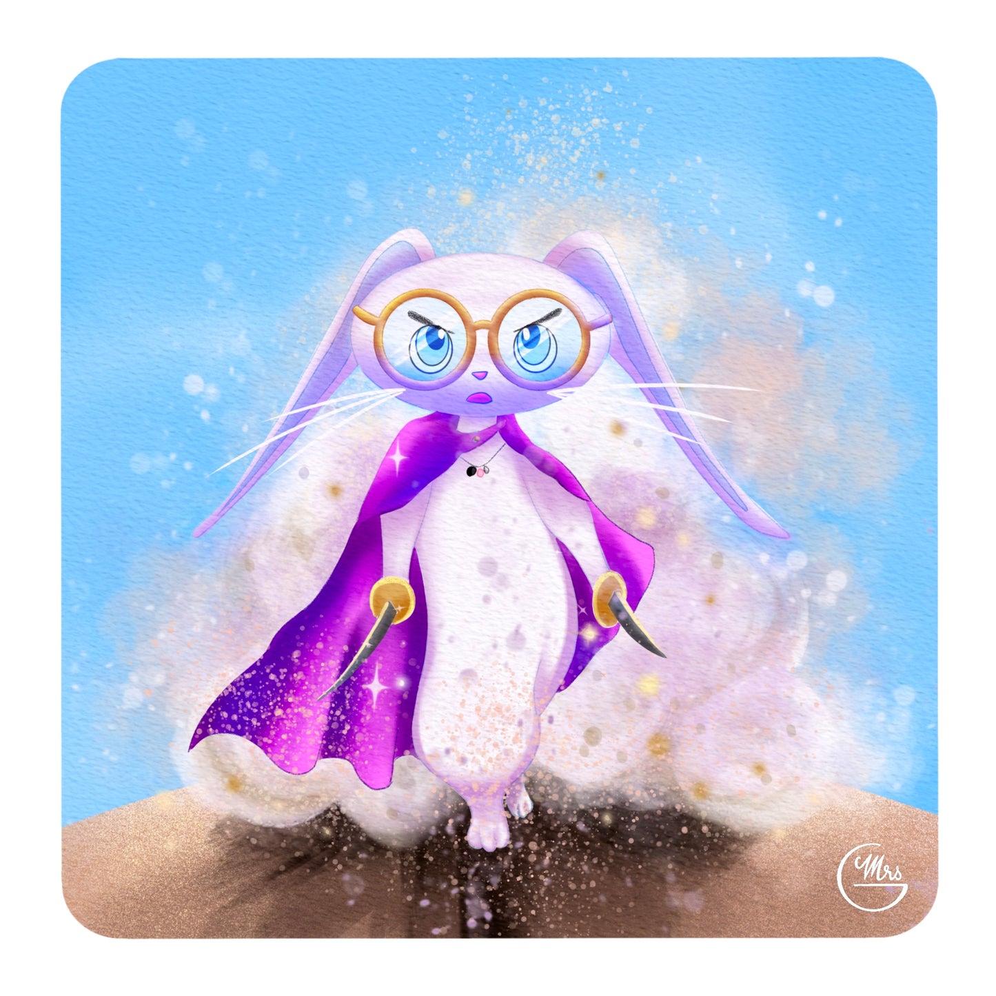 Cache-cou avec illustration de Lapinou à choisir (buff)