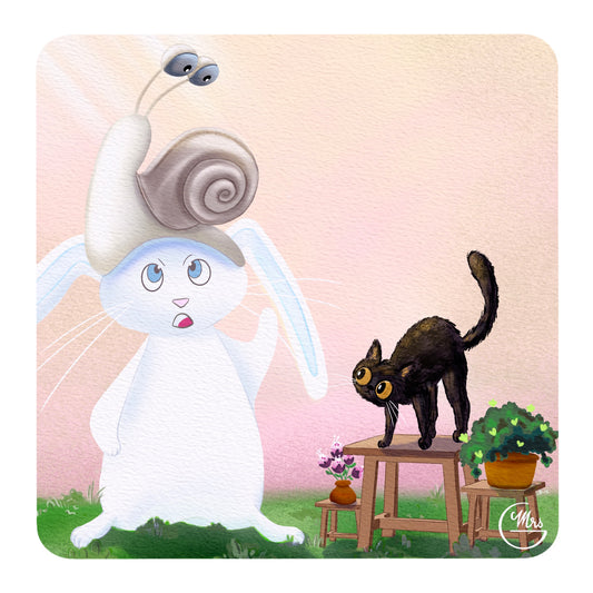 Carte postale. Mais que fait Escargot?