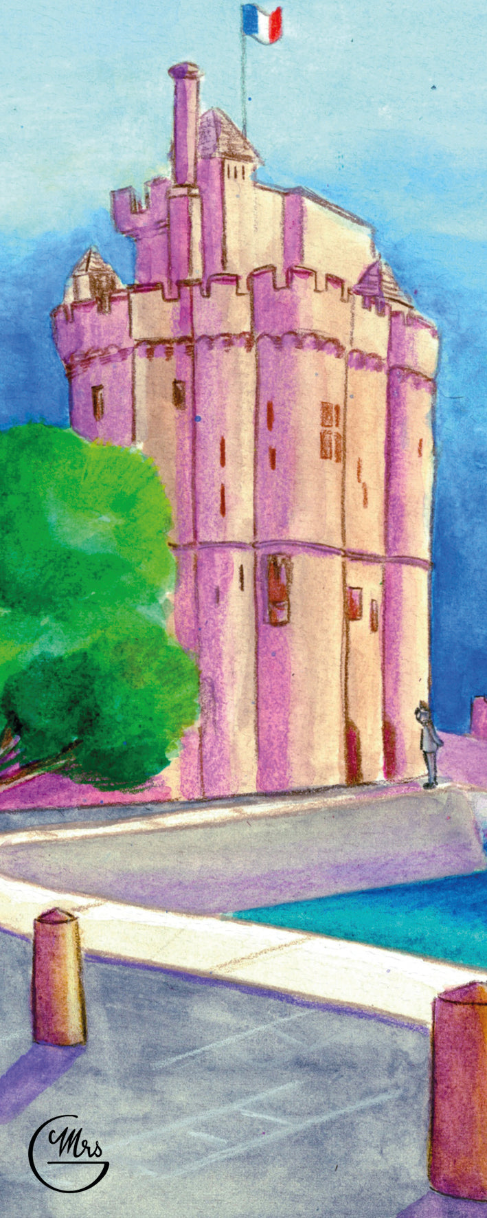 5 marque-pages sur le thème de la Charente-Maritime: Lot N-Mrs G Illustration