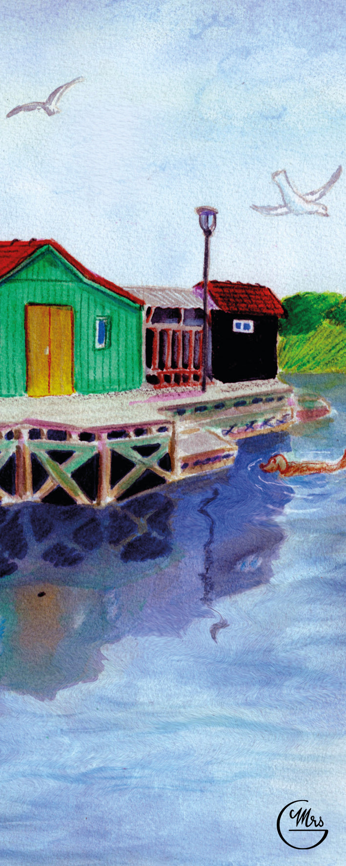 5 marque-pages sur le thème de la Charente-Maritime: Lot N-Mrs G Illustration