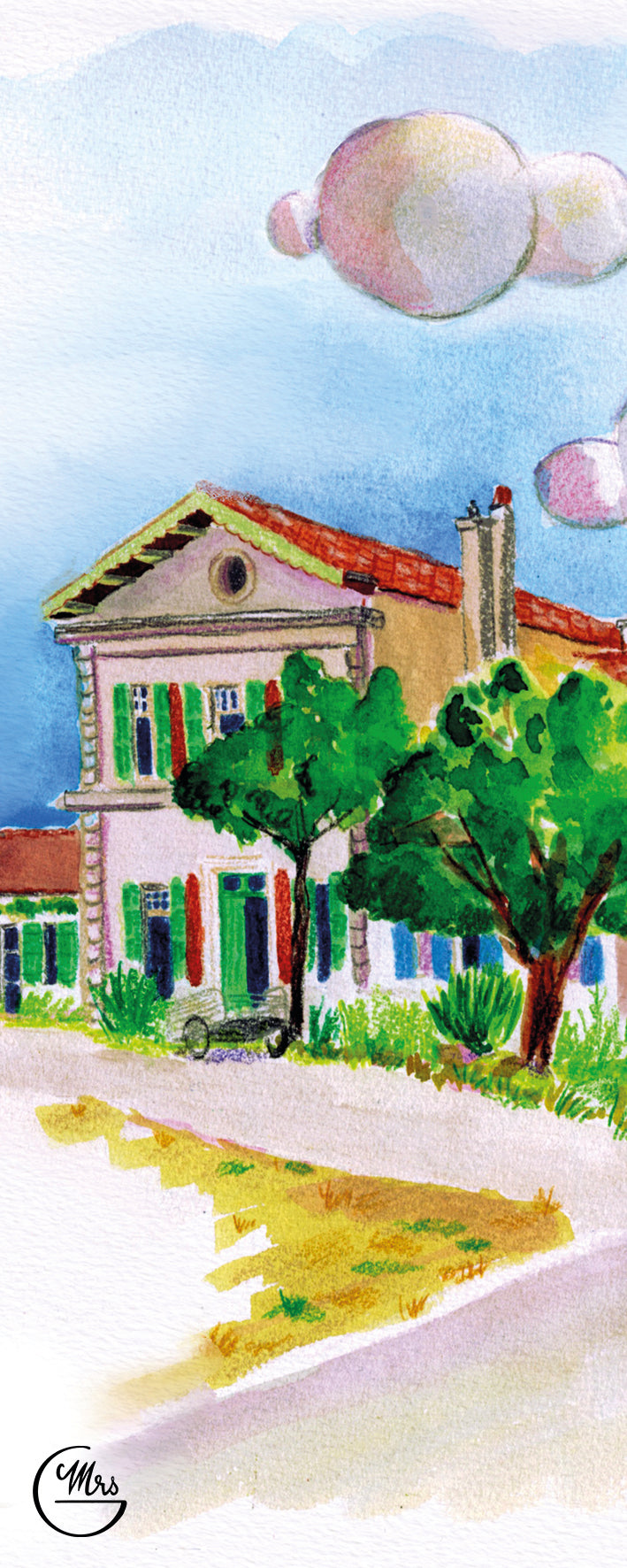 5 marque-pages sur le thème de la Charente-Maritime: Lot N-Mrs G Illustration