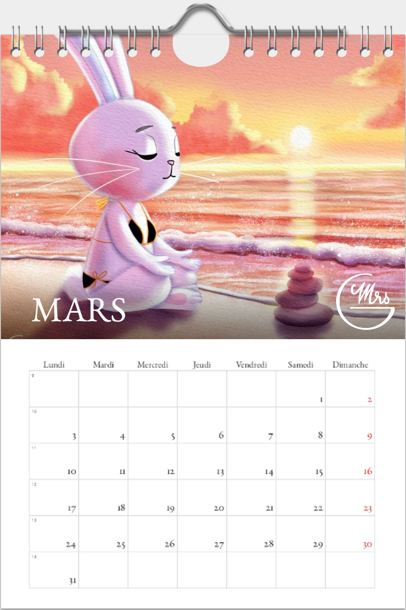 Le Calendrier 2025 des 12 meilleures illustrations de Lapinou pour une année pleine de sourires !
