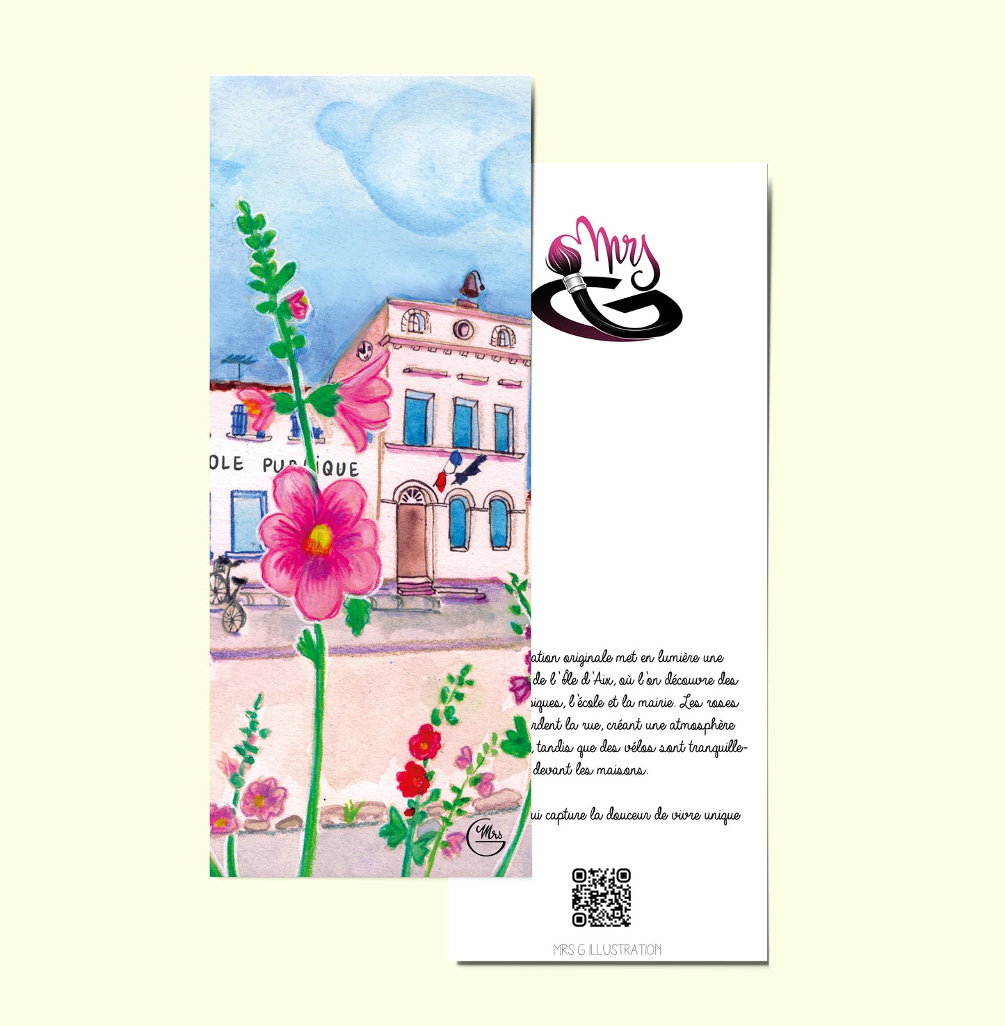 Escapade à vélo sur l'Île d'Aix-Mrs G Illustration