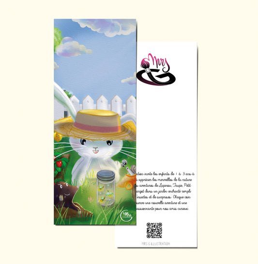 5 marque-pages sur le thème de Lapinou: Lot G