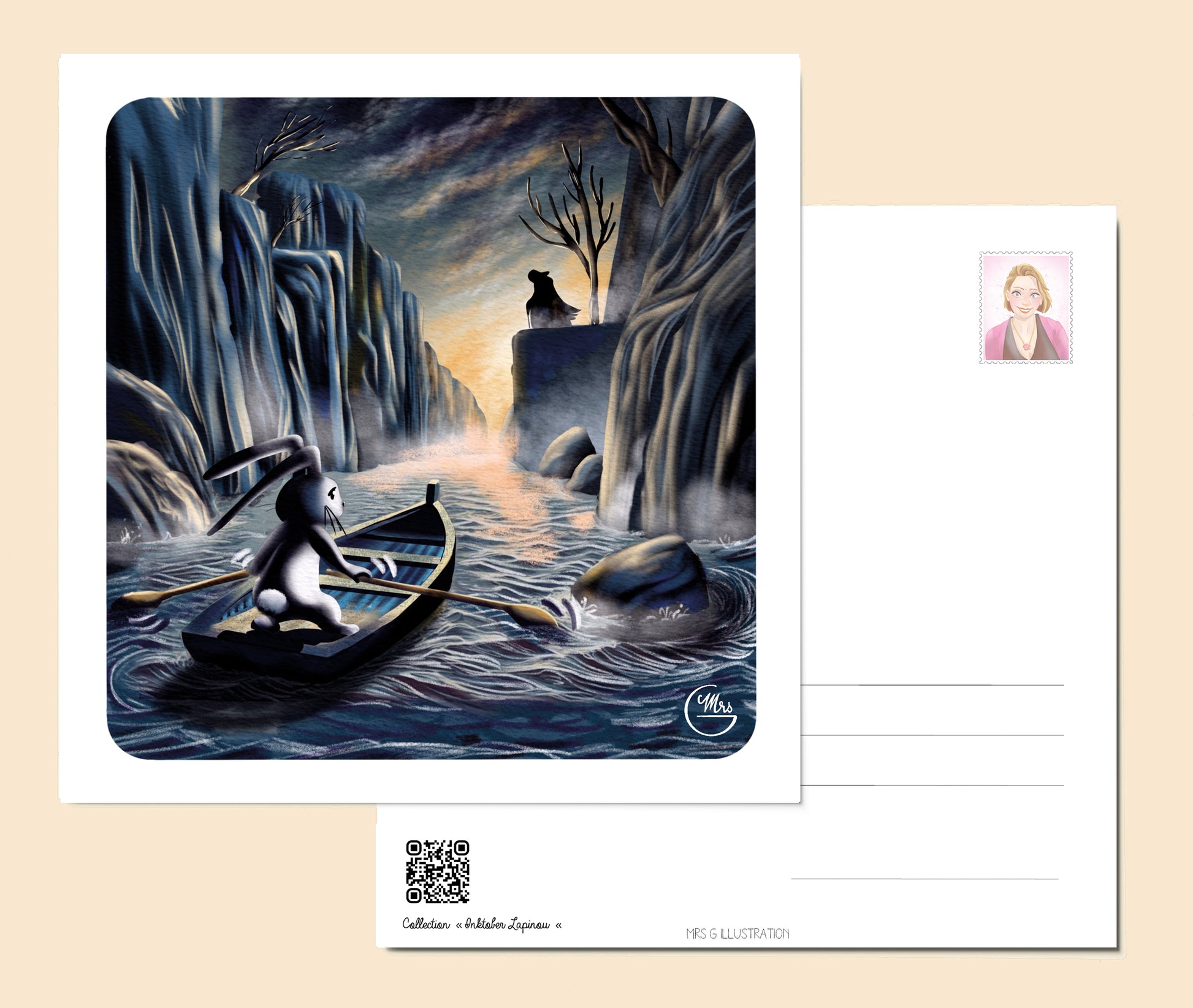 Carte postale. Lapinou sur le Styx : L'aventure mythologique commence !