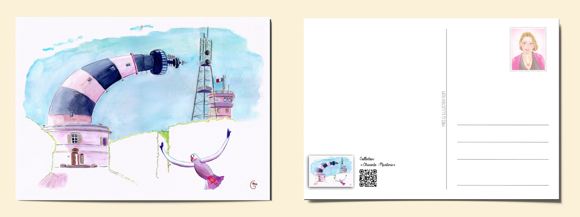 Phare de Chassiron : sentinelle de l'Île d'Oléron-Mrs G Illustration