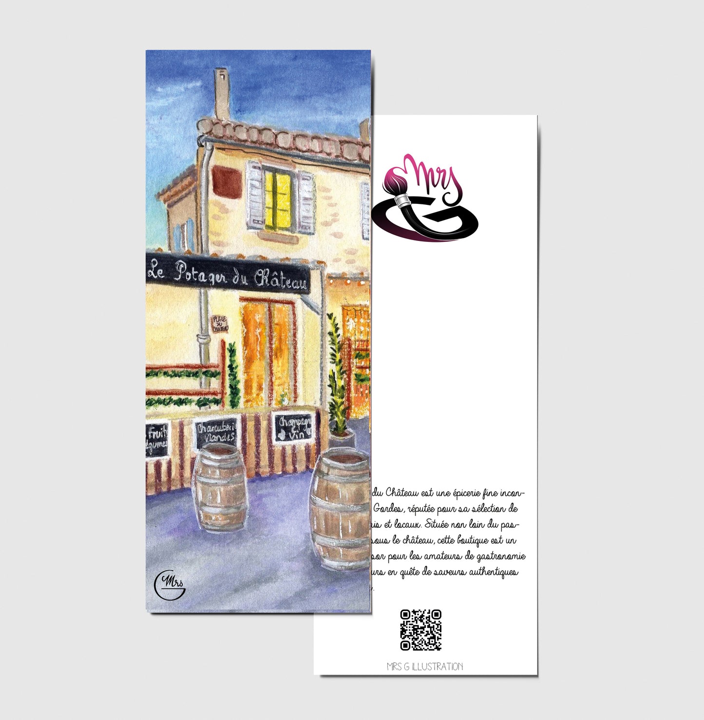 Marque page. Le potager du château