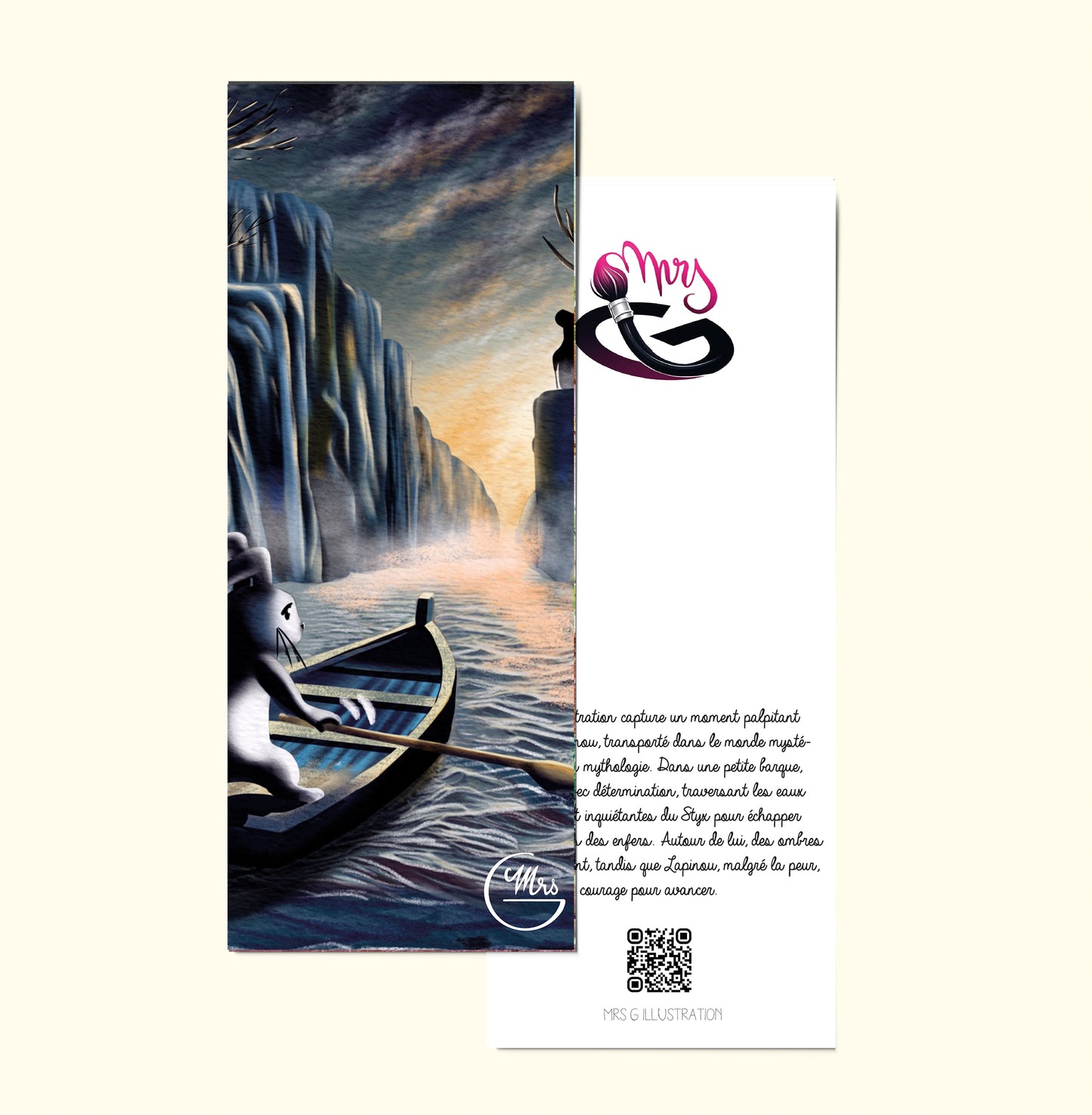 Marque page. Lapinou sur le Styx : L'aventure mythologique commence !