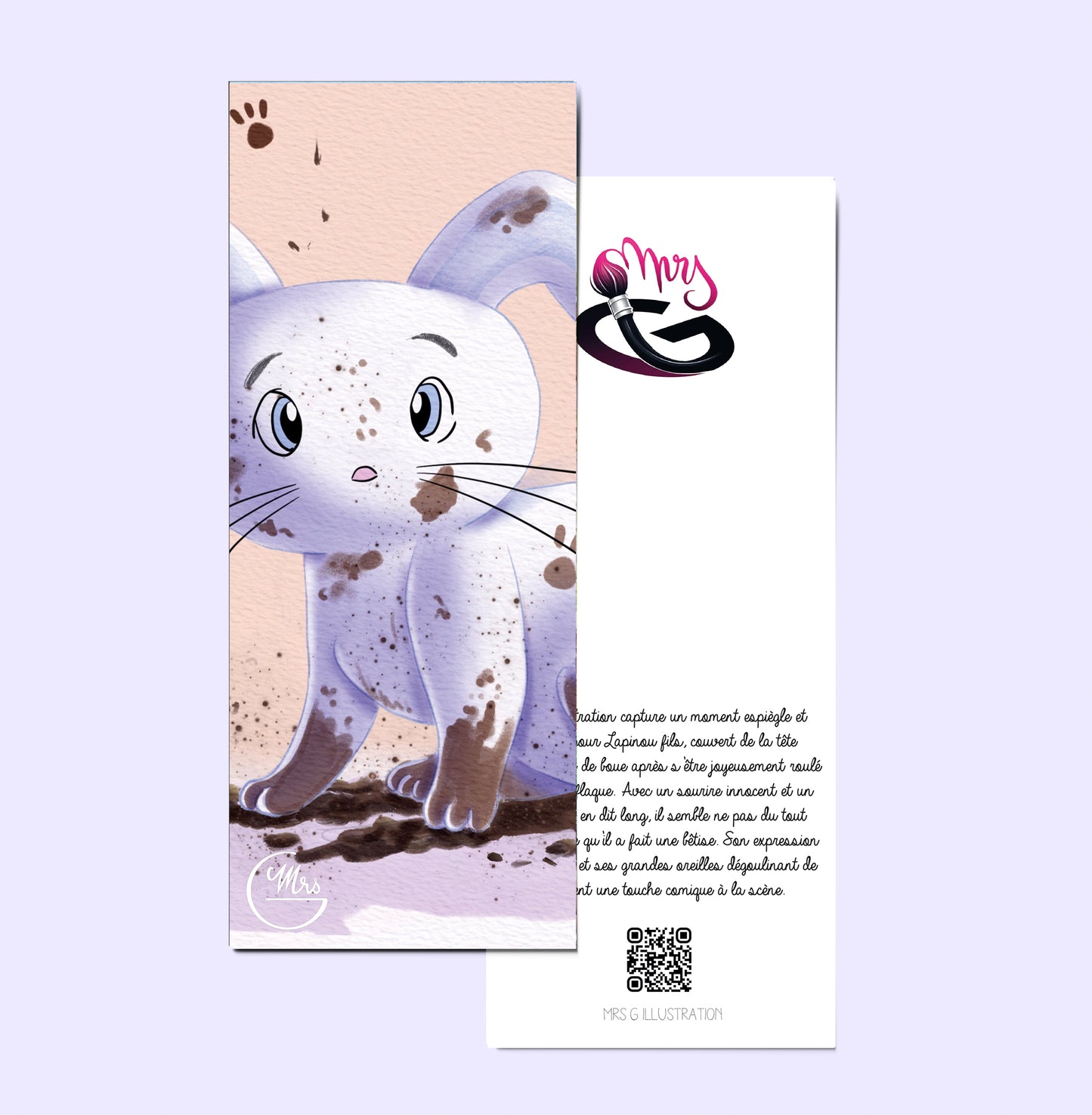 Marque page. Lapinou fils et la grande évasion boueuse : mission flaque réussie !