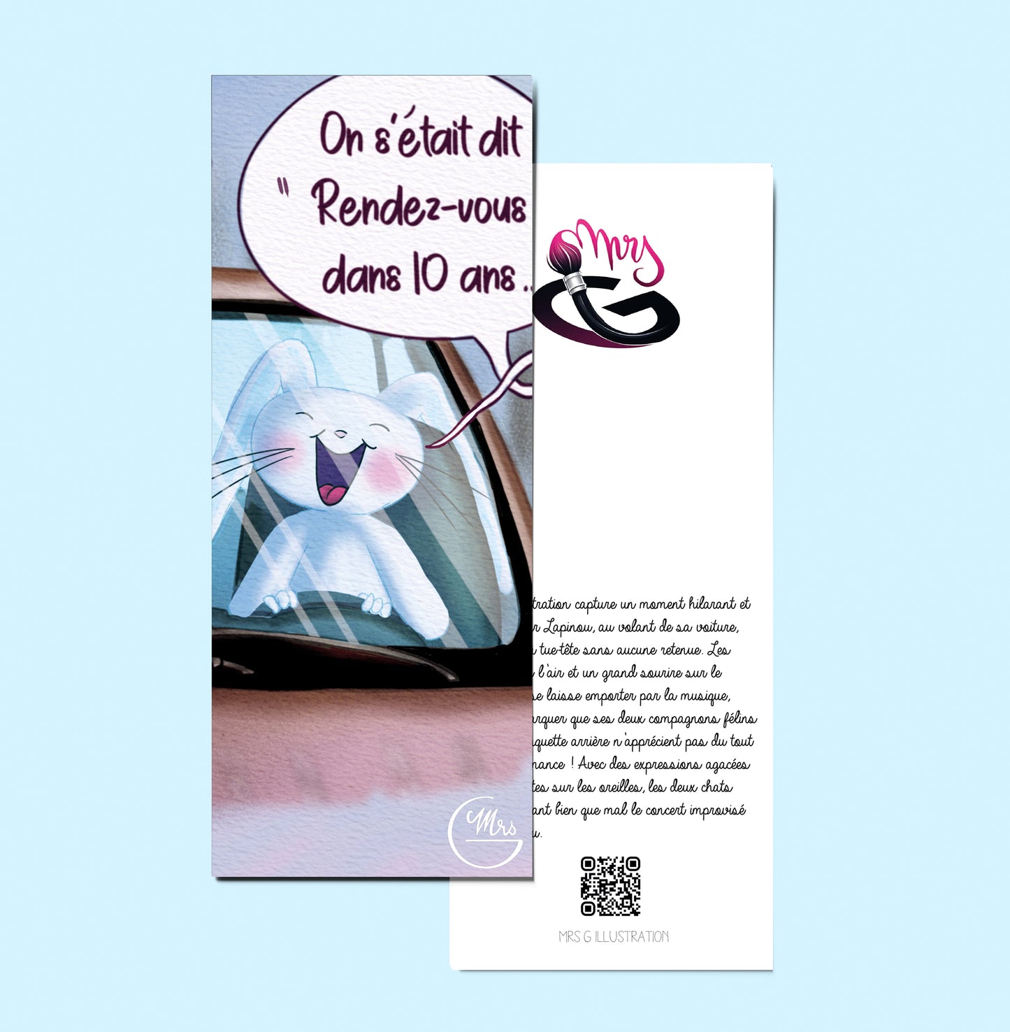Marque page. Road trip en folie : Lapinou en concert… pour le meilleur et pour le rire !