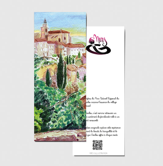 Marque pages sur le thème du Luberon