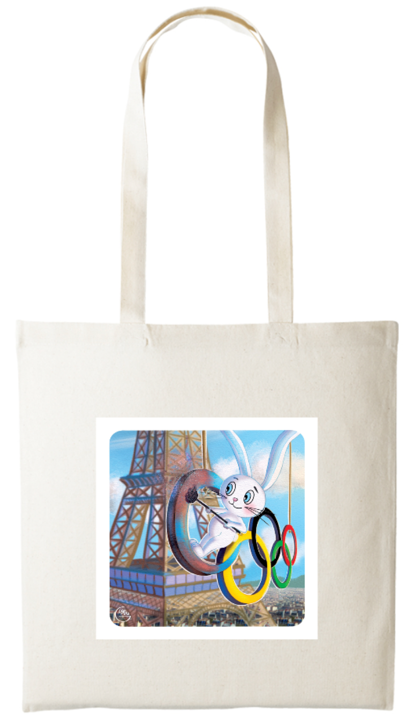 Tote-bag Lapinou imprimé sur 2 faces.